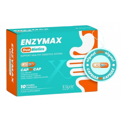 ENZYMAX DUO BIOTICS CAP IN CAP FOOD SUPPLEMENT 10 DOUBLE CAPSULES